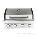 4-burner with infrared built in gas grill
